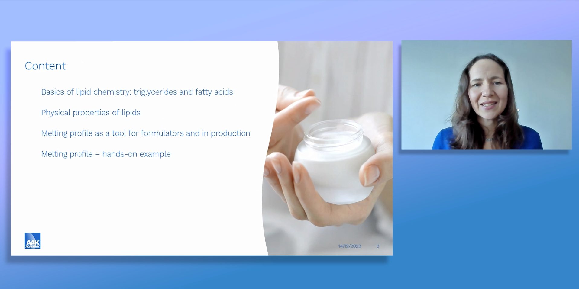 Thumbnail melting profile French